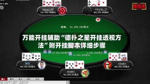 万能开挂辅助“德扑之星开挂透视方法	”附开挂脚本详细步骤-第2张图片