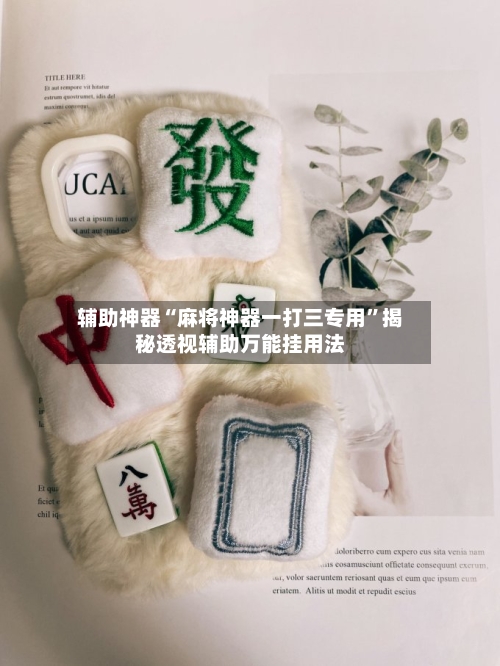 辅助神器“麻将神器一打三专用	”揭秘透视辅助万能挂用法-第2张图片
