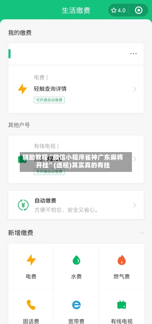 辅助教程“微信小程序雀神广东麻将开挂”(透视)其实真的有挂