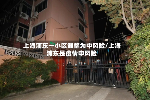 上海浦东一小区调整为中风险/上海浦东是疫情中风险-第2张图片