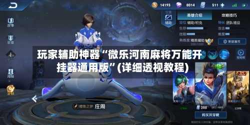 玩家辅助神器“微乐河南麻将万能开挂器通用版”(详细透视教程)-第3张图片