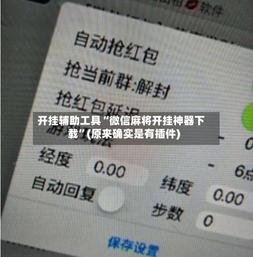 开挂辅助工具“微信麻将开挂神器下载”(原来确实是有插件)-第2张图片