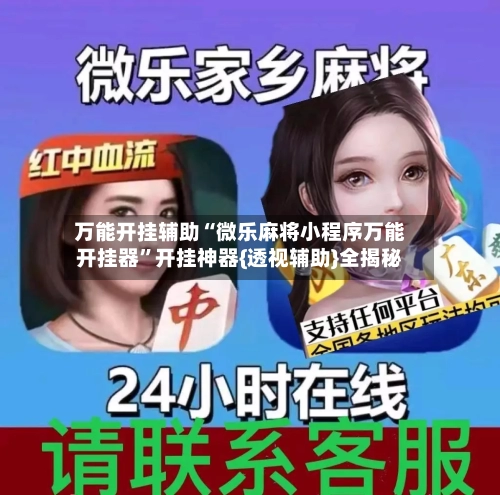 万能开挂辅助“微乐麻将小程序万能开挂器	”开挂神器{透视辅助}全揭秘-第2张图片